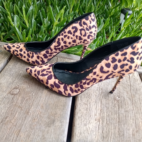 leopard skin stilettos